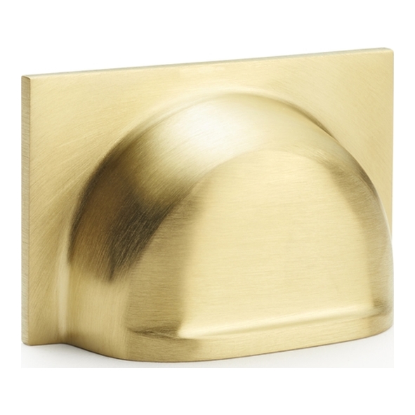 AW907SBPVD • 40mm c/c • Satin Brass • Alexander & Wilks Quantock Cup Pull Handle